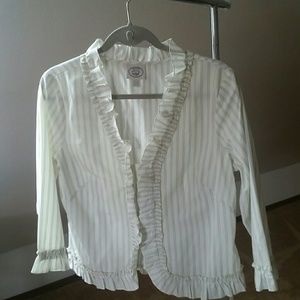 Vintage Laura Ashley cotton 3/4 sleeve blouse